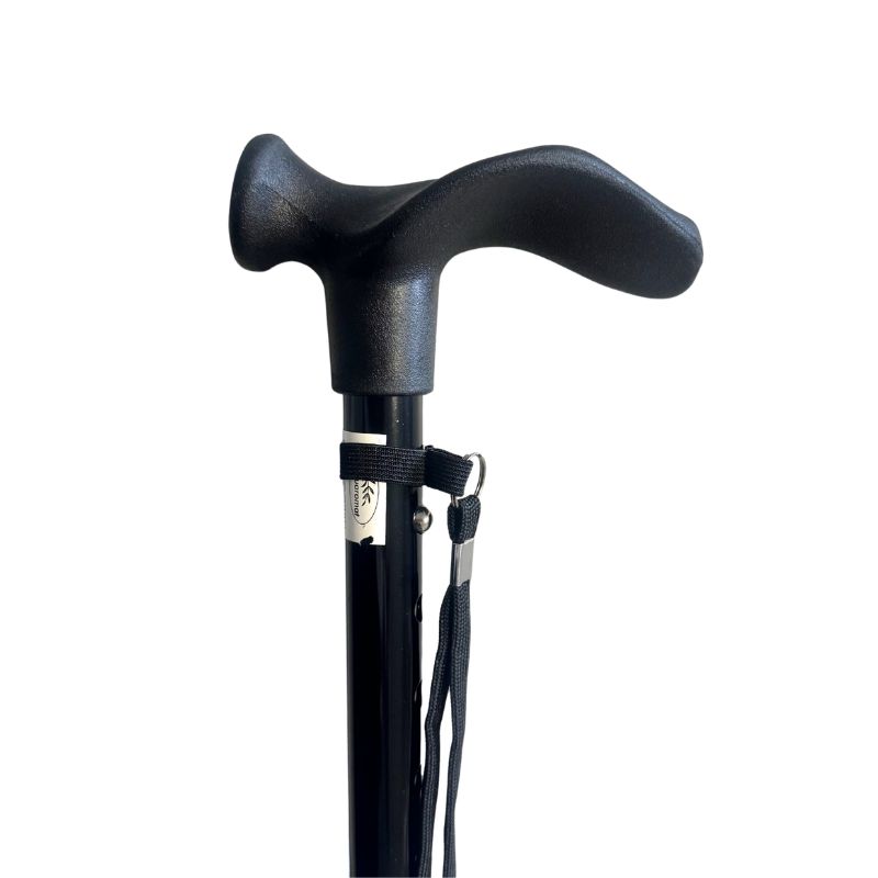canne pliante réglable avec poignée ergonomique droitier