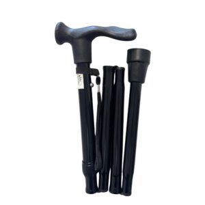 canne pliante réglable avec poignée ergonomique gaucher