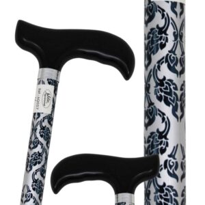 AQ037 (2) Canne de marche réglable en aluminium avec motif tribal