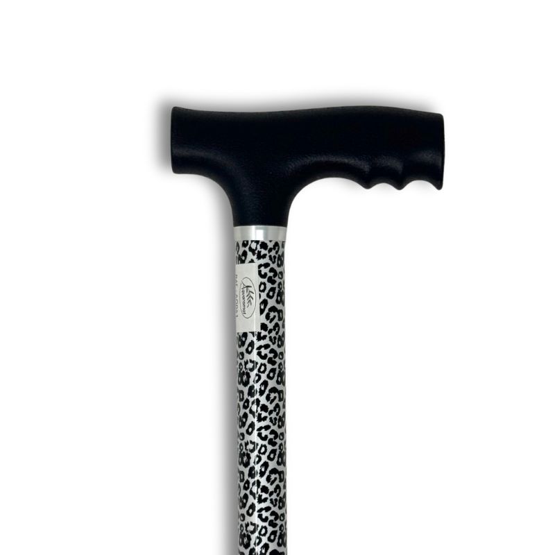 canne de marche imprimé léopard