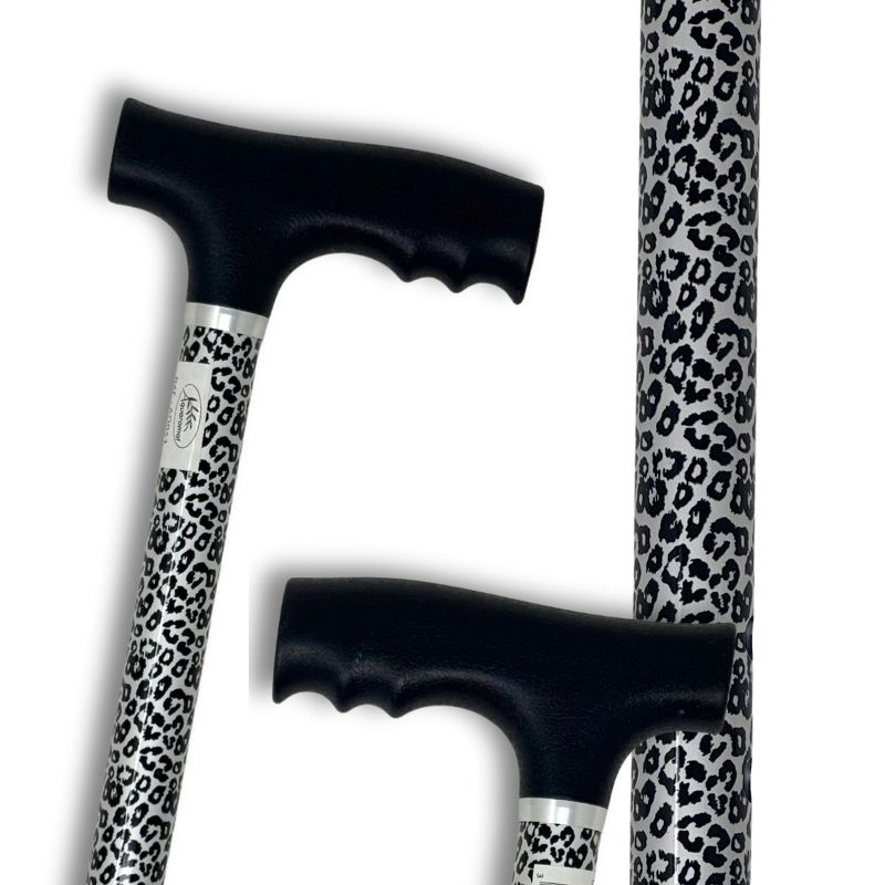 canne de marche réglable léopard