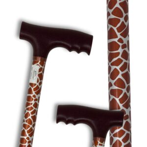 AQ043 (2) canne de marche girafe réglable