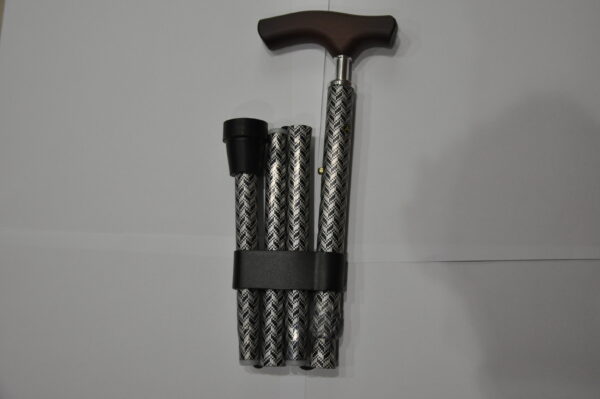 Canne réglable et pliable alu noir et gris Aquaromat AQ808