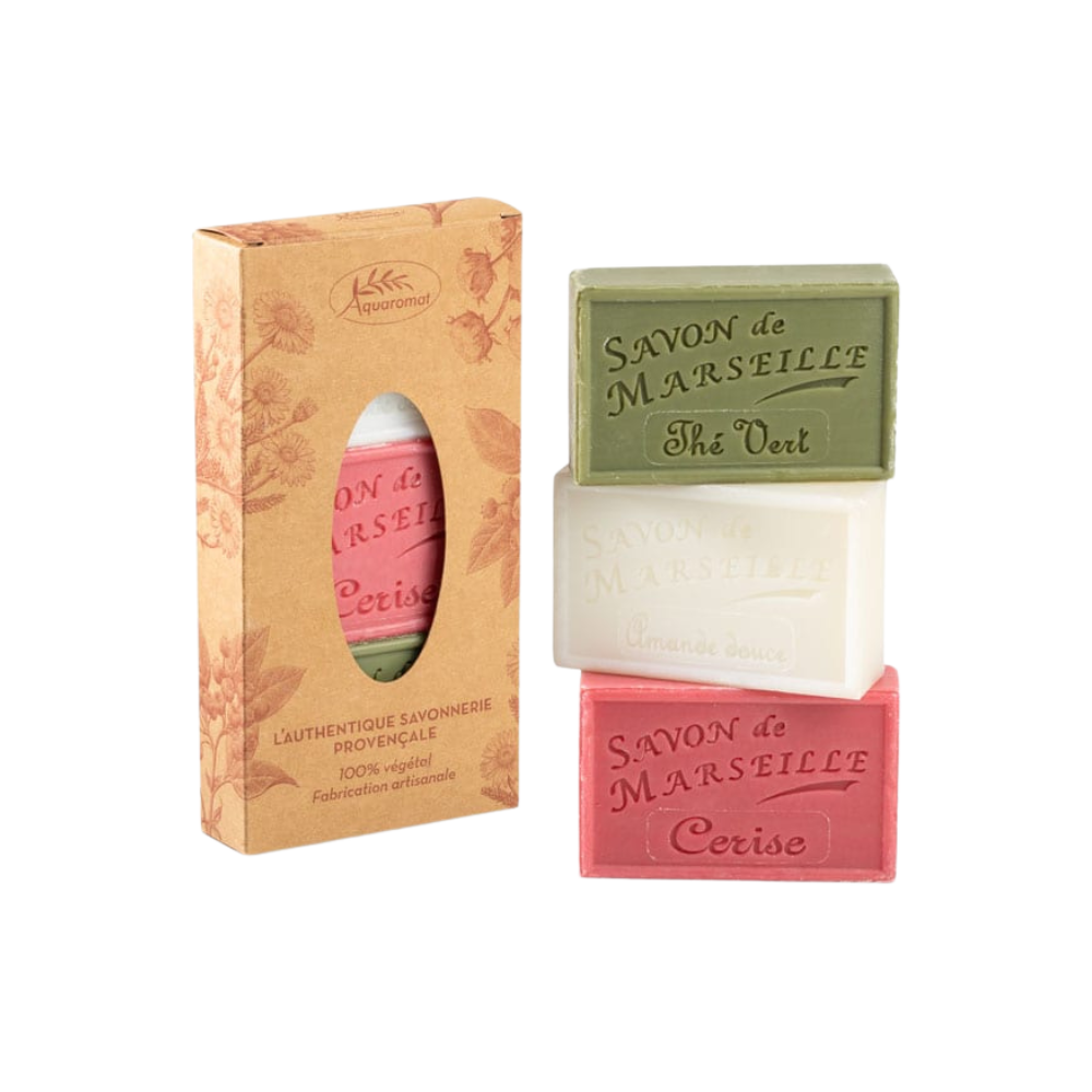 Coffret 3 savons de Marseille 3 x 125g
