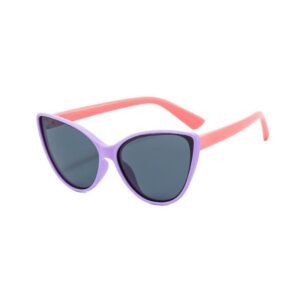 lunettes de soleil enfant yeux de chat rose et mauve