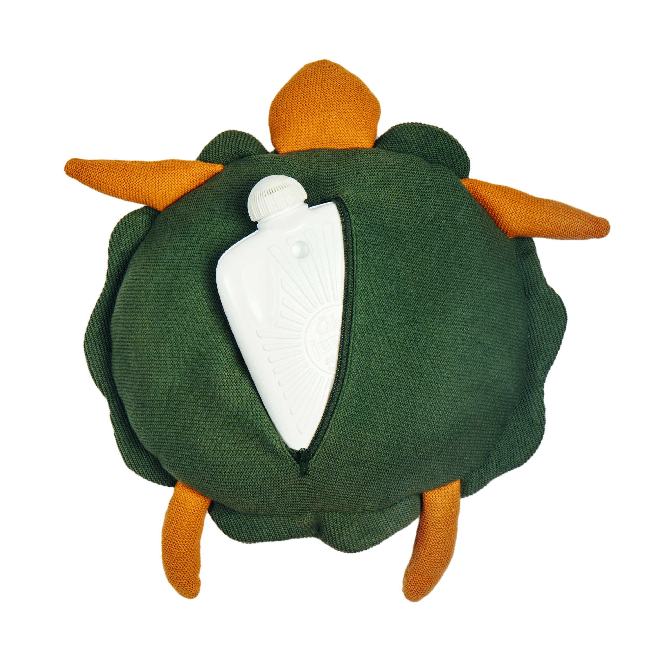Bouillotte peluche 2 en 1 tortue tricotée