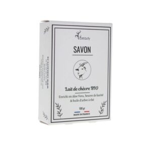savon masque purifiant lait de chèvre bio, huile d'arbre à thé, aloe vera et beurre de karité - LH beauty