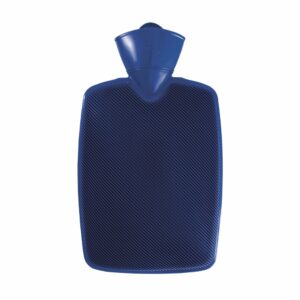 Bouillotte rainurée thermoplastique Bleu