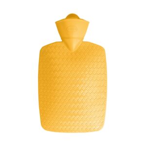 Bouillotte tressée thermoplastique Jaune