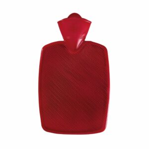 Bouillotte rainurée thermoplastique Rouge